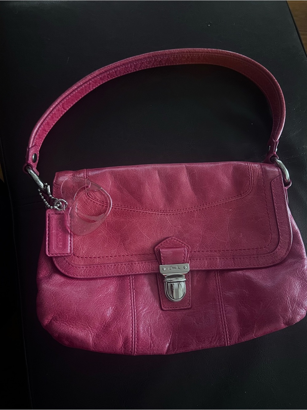 Coach Pink Leather Shoulder Bag Coach Layla Leather Handbag D1182-18160